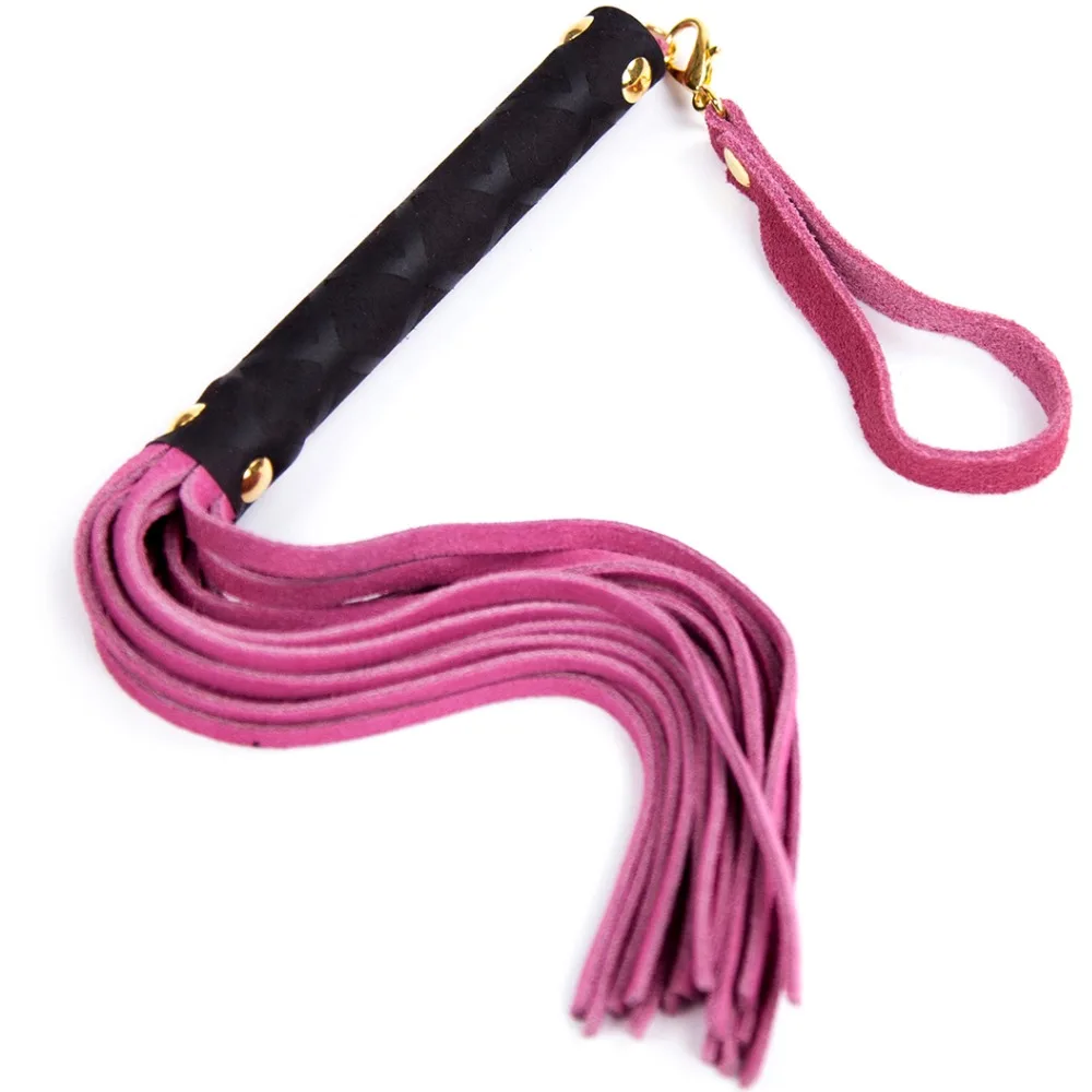 27 см из натуральной кожи порка кисточкой Whip взрослых раб SM игры пощечину ремень