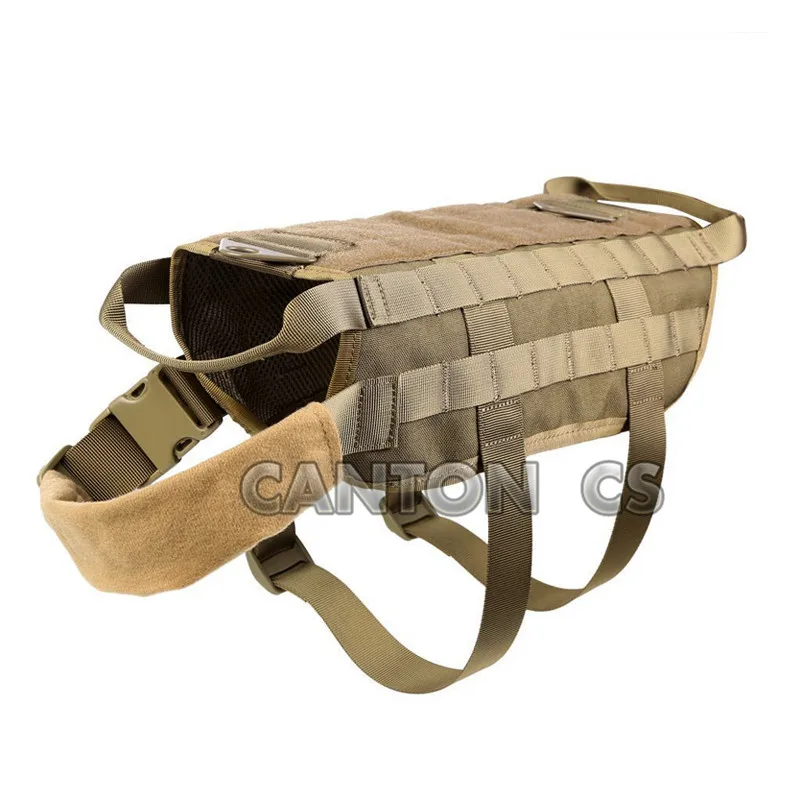 Tactical Military 1000D Nylon Molle System Dog Training Dog Harness