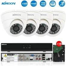 KKMOON 800TVL система видеонаблюдения 4CH Full AHD 1080N/720 P DVR 1 T HDD HDMI ONVIF устройство цифровой видеозаписи рекордер 4* купольная камера ночного видения