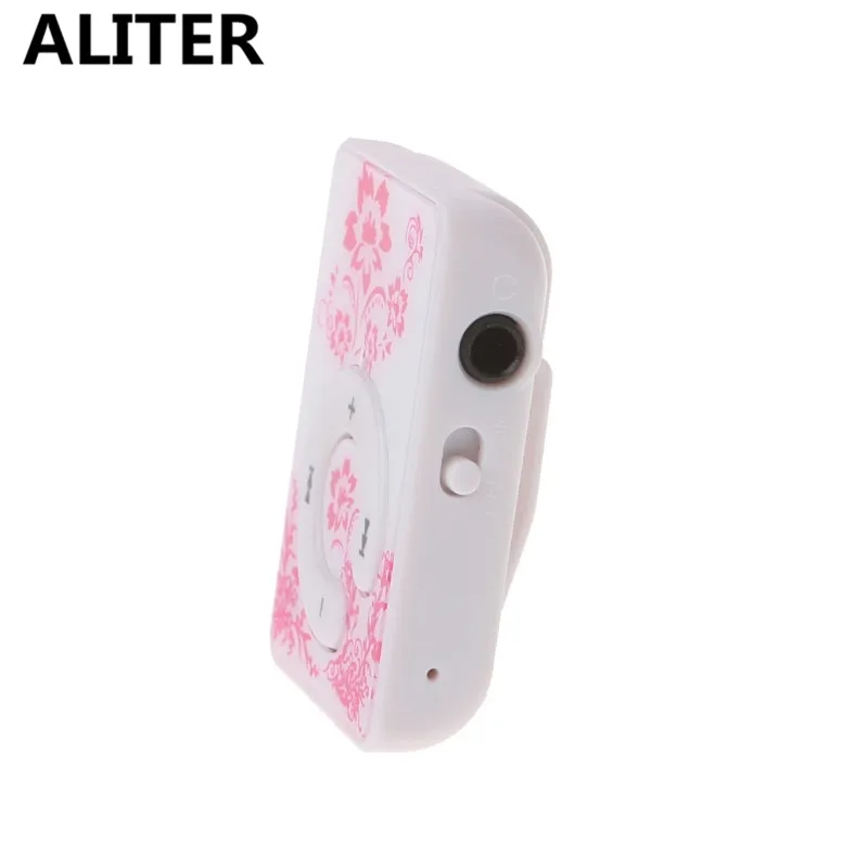 Chinese style Floral Pattern Mini Clip Music MP3 Player With Earphone USB Cable Chinese style Floral Pattern Mini Clip Music MP3 Player With Earphone USB Cable