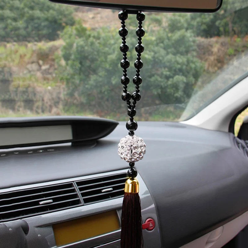 Hot Sale Car Mirror Ornaments Lucky Ball Crystal Glass Hot Sale Car Mirror Ornaments Lucky Ball Crystal Glass