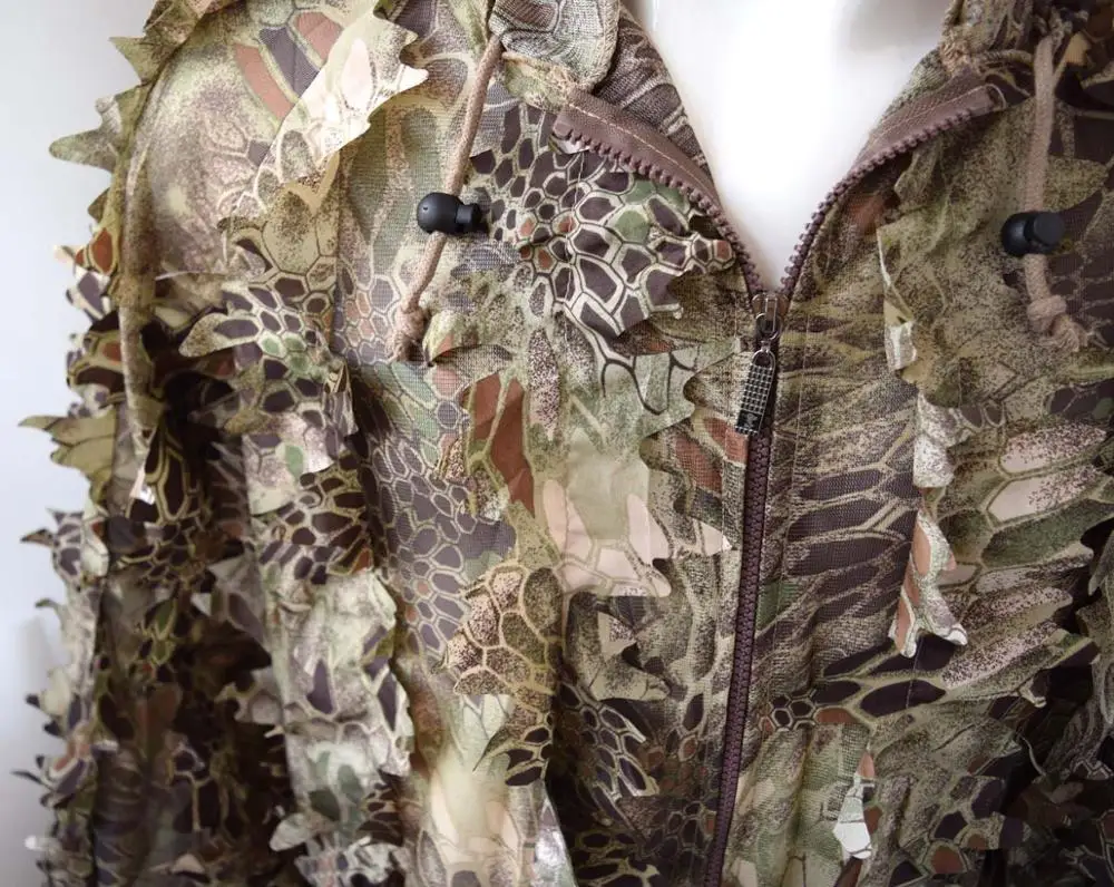 3D HIGHLANDERTM лист питон Камуфляжный костюм Ghillie бионический тренировочный