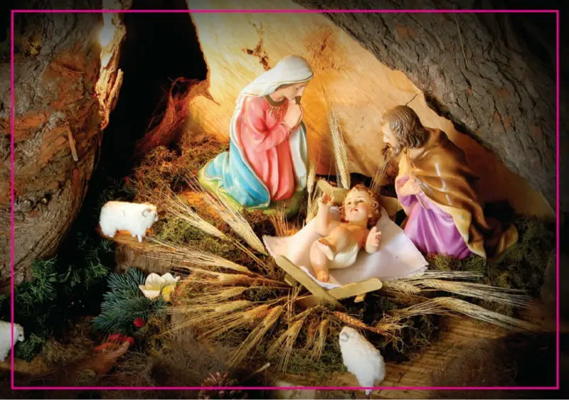 Decorative Fun Magnets , The birth of Jesus&amp;Christmas Metal Religious Fridge Magnet 5394-in