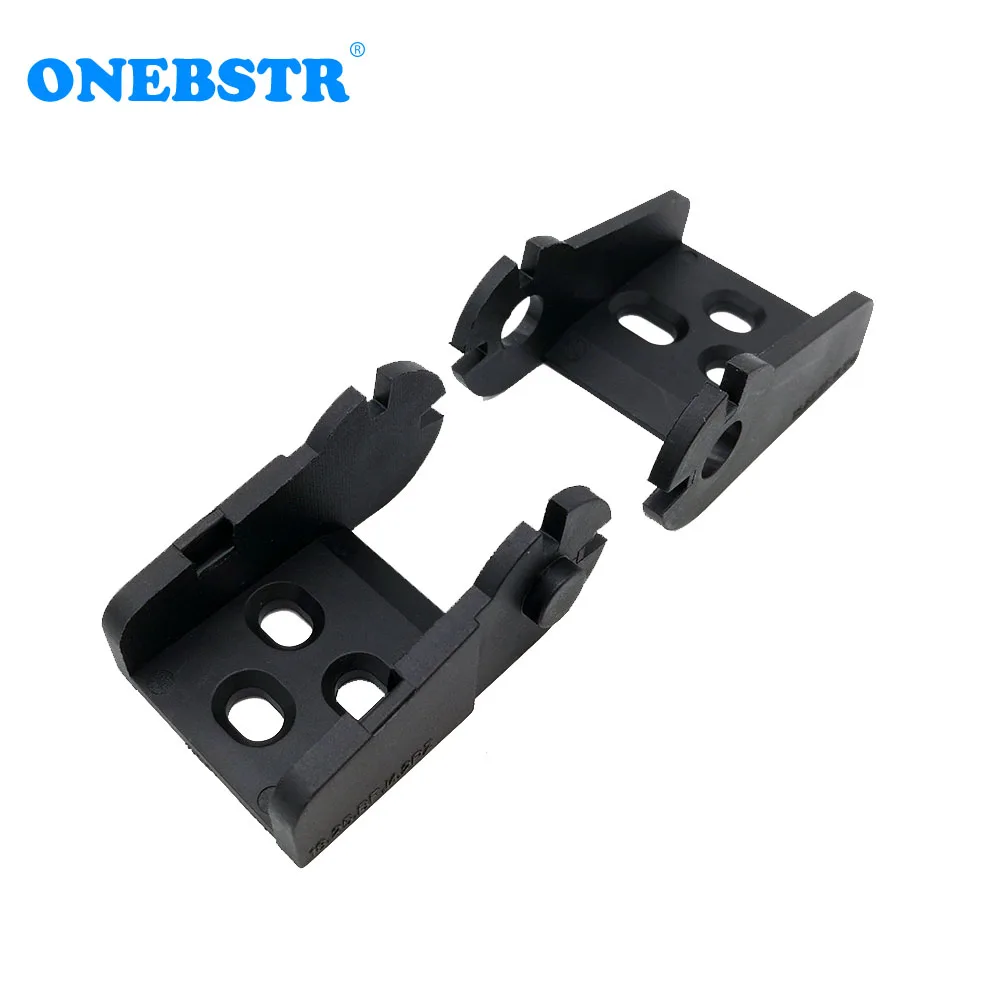 

JFLO One Pair 18x25mm Drag Chain Joint Towline End Connector Semi Closed Inside Opening Plastic Cable Wire Carrier Free Shipping