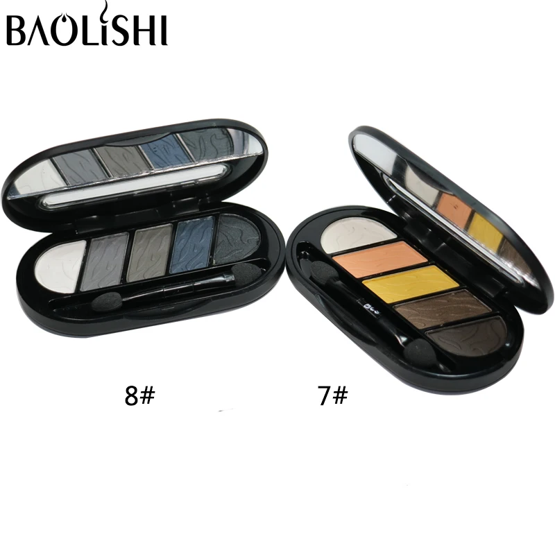 Baolihi, 5 цветов, лучшие тени для век для коричневых глаз, профессиональные городские блестящие мерцающие тени для век, брендовая Косметика для макияжа
