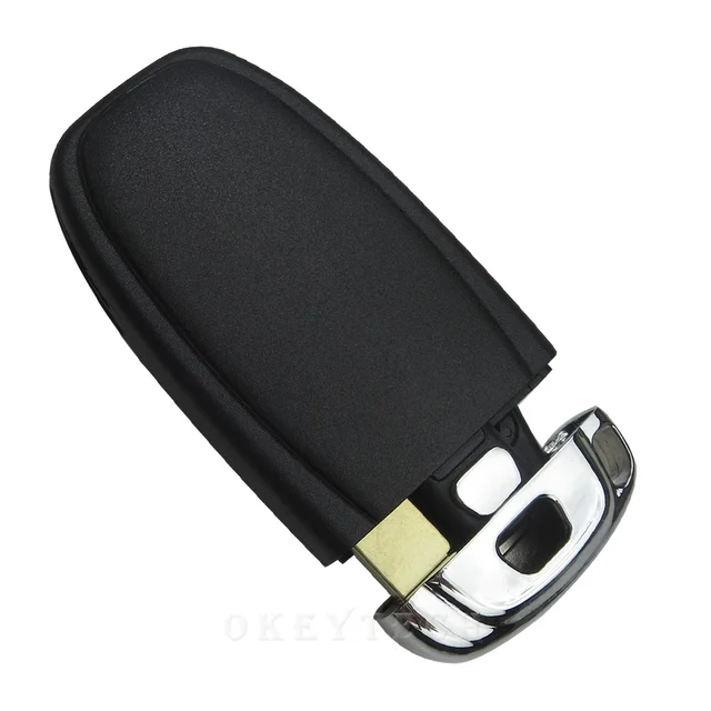 OkeyTech 3 Buttons Smart Remote Car Key Shell For Audi A6 A4 A3 A1 RS5 Q5 Quattro Auto Key Case Cover Replacement