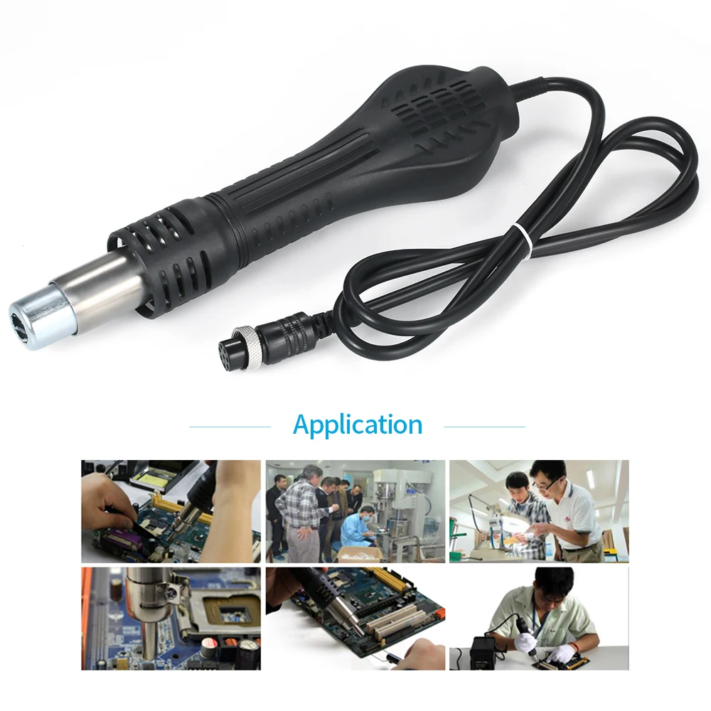 Hot Air Gun Handle Hot Air Desoldering Gun Rework Solder Station Desoldering Tool Building Hair Dryer Soldering Iron