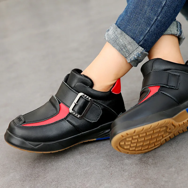 Children Shoes Outdoor Fashion Genuine Leather Non slipping Sole Boys