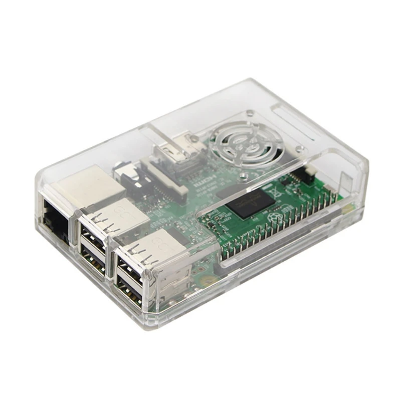 

ABS Plastic Case Clear Box Black Red Shell Closed Cover For Raspberry Pi 2 / 3