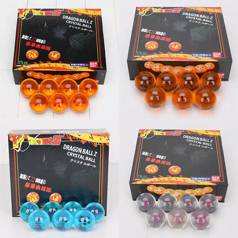Anime DragonBall 7 Stars 7pcs//set 4cm Crystal Ball Dragon Ball Z Balls Complete