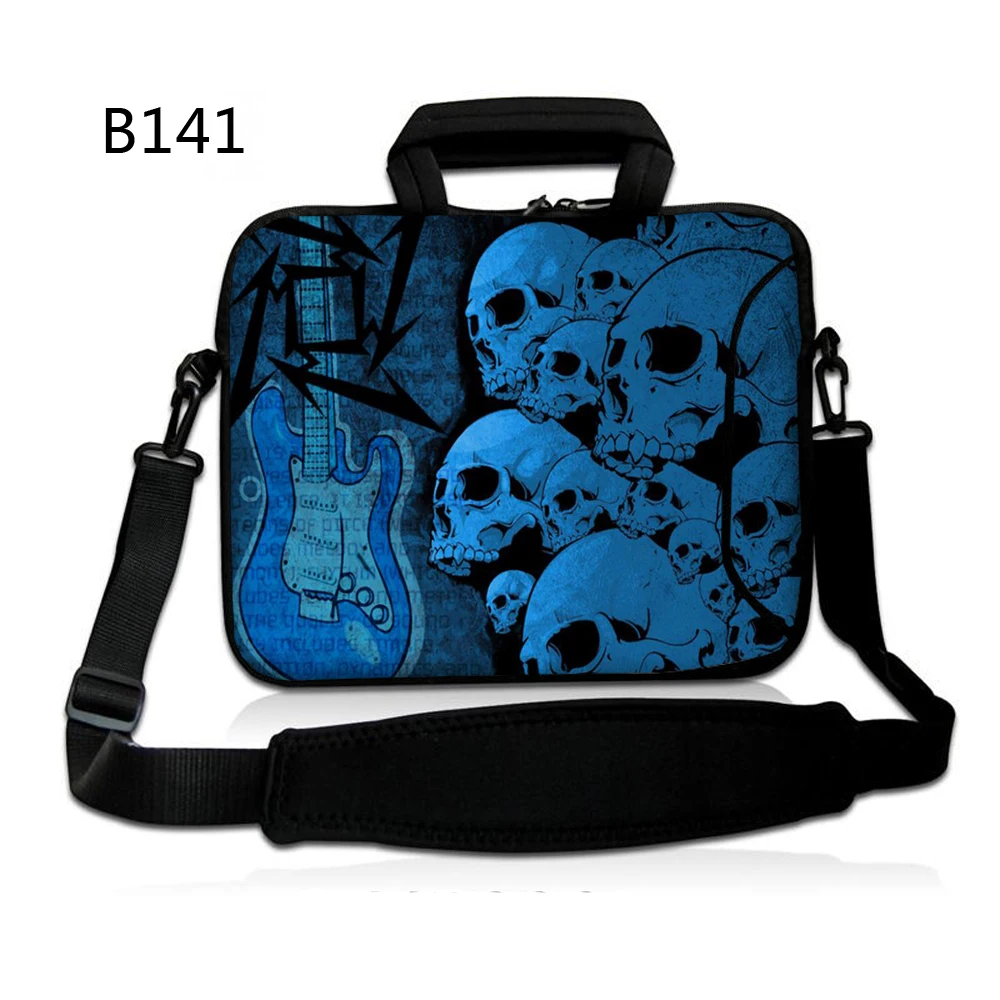 

Blue Skull 10" Soft Laptop Shoulder Bag Case Pouch For GALAXY Tab S Microsoft Surface 2/10.1" Acer Iconia A510 W510 Tablet