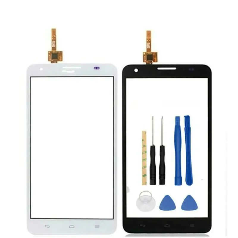 5 дюймов для huawei Honor 3X G750 Сенсорный экран спереди Стекло планшета Панель touch Экран