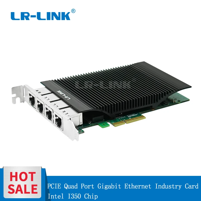 LR LINK 2005PT гигабитный Ethernet четырехпортовый промышленный адаптер PCI E сетевой Intel I350