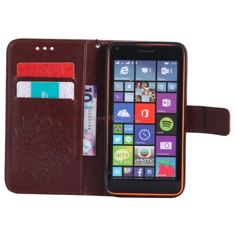 Флип чехол для Microsoft Nokia Lumia 640 LTE Dual Lumia640 RM 1077 1072 1073 кожаный телефона|Чехлы-портмоне|
