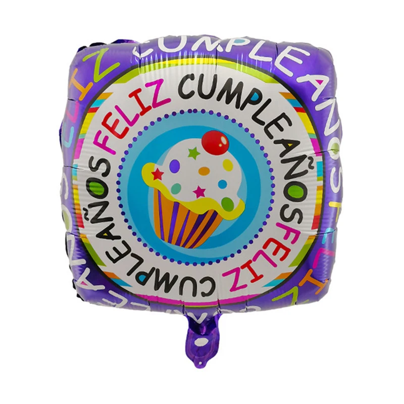 50 шт в наборе 18 дюймов испанский Фольга воздушные шары Feliz cumpleaños майлара