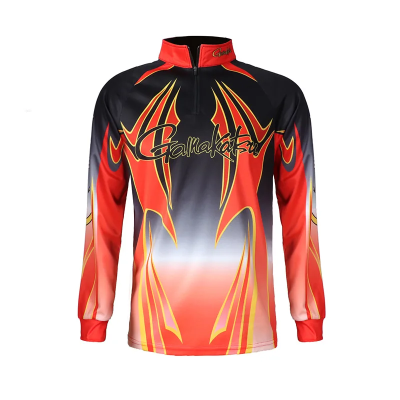 

2019 summer New Gamakatsu Clothing Long Sleeve Quick Dry Fishing Clothing Anti-UV Sunscreen Fishing Vests Camisas