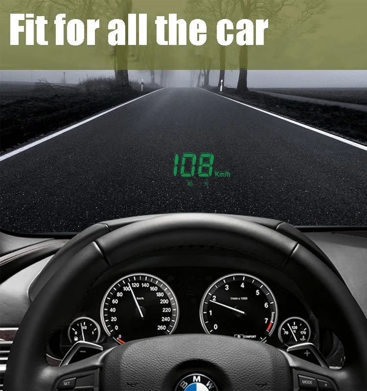 Auto Fahrzeug GPS HUD Digitale LED Auto Head Up Display Universal Auto-Tachometer geschwindigkeit a