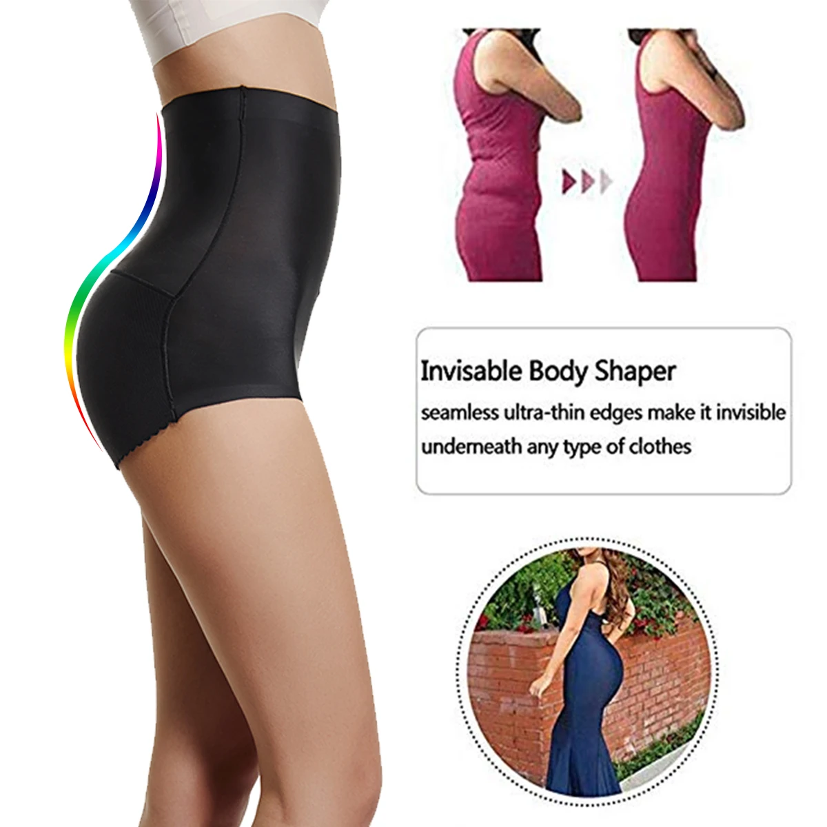 

Seamless Butt Lifter Shapewear Control Panties Body Shapers Brief Hip Enhancer for Women High Waist Tummy Control Underwear
