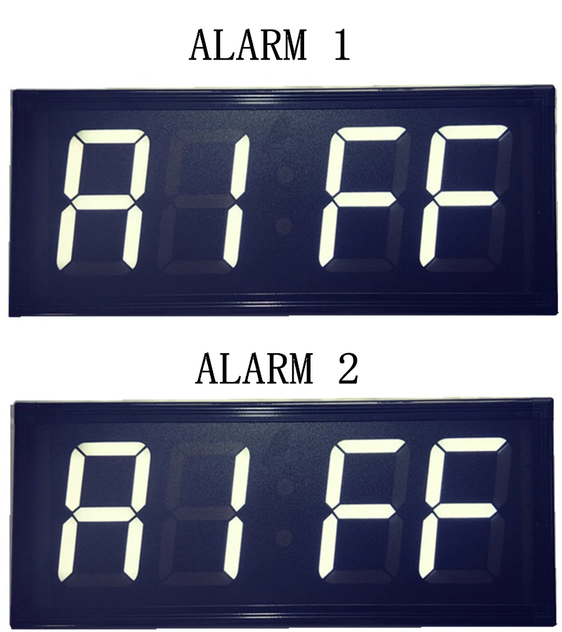  Remote electronic LED wall clock Large screen digital thermometer hanging clock Airport/station/out - 32965486099