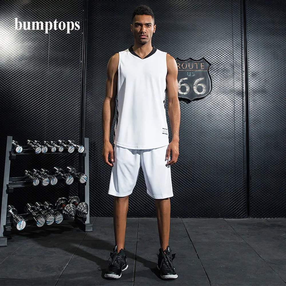 Custom Adult College Basketball Jersey Shorts Breathable t Shirt Men