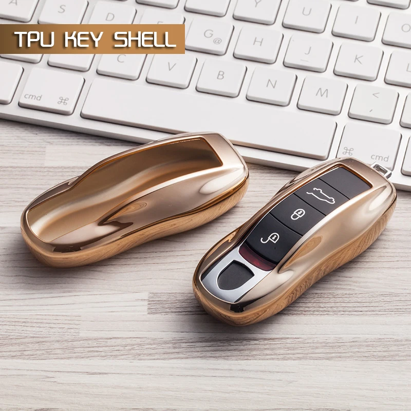 Мягкие TPU ключа автомобиля чехол сумка Shell держатель защиты кожи для Porsche cayenne 911 996