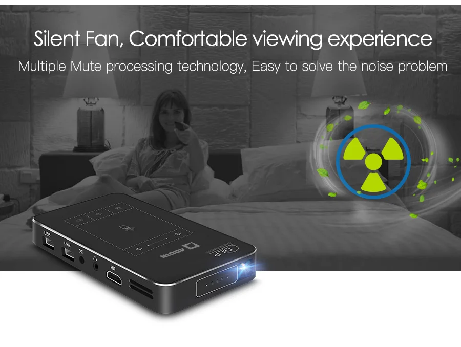 AODIAN AODIN 1+32G Portable Projector Smart Multi-touch HD 1080P DLP Projector HDMI IN mini Pocket Projector LED Android Home Theater M8S Pico projector-19