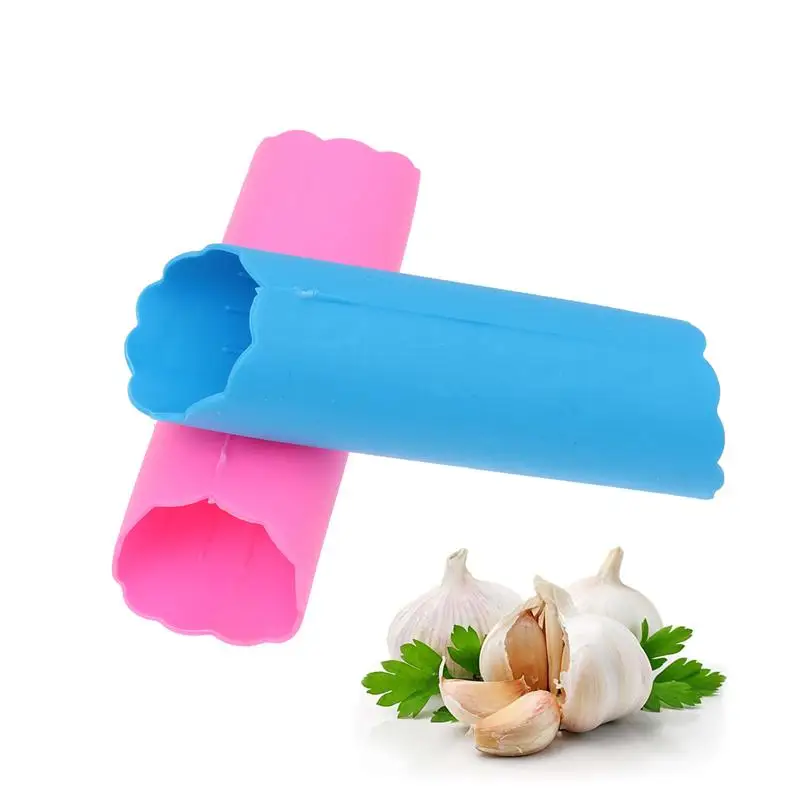 2pcs Multifunctional Garlic Peeler Tube Roller Garlic Skin Remover Peel