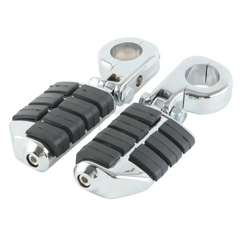 Motorcycle 1.25" 32mm Highway Bar Foot Pegs Footrest With Mount For