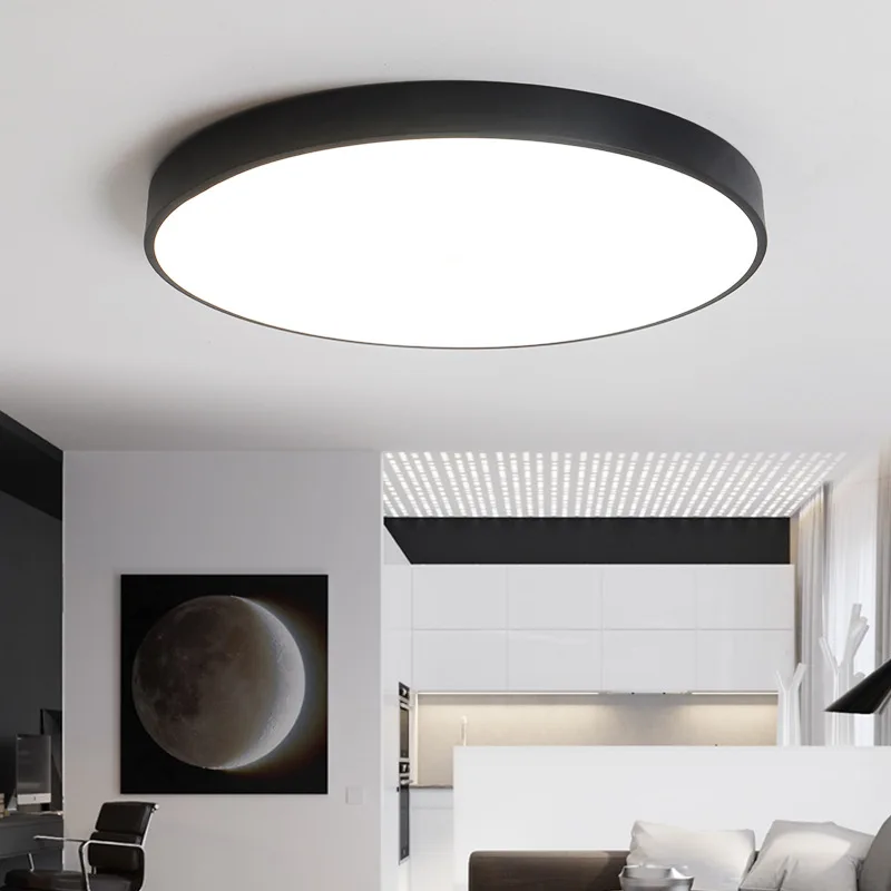 

Hot Ultra-thin Modern Round Led Ceiling Lamp Concise Hanglamp Bedroom Living room Dining Room Ceiling Lights Free Shipping