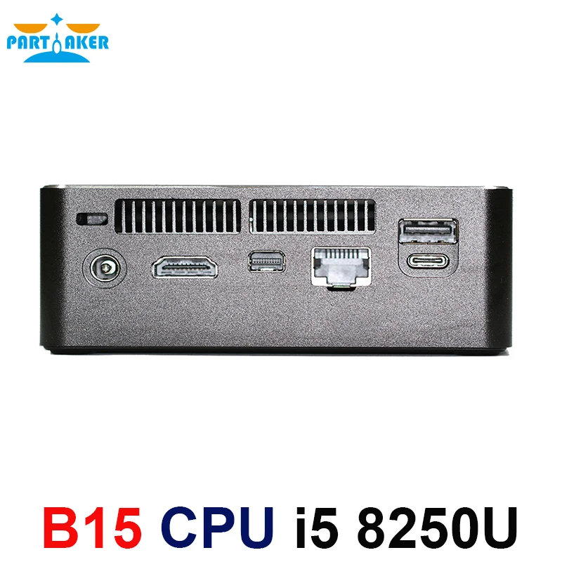 Новый причастник Nuc DDR4 8th Gen Intel Quad Core Mini PC Linux i5 8250U Win10 AC Wifi 4K HTPC HDMI DP 2019|Мини ПК| |