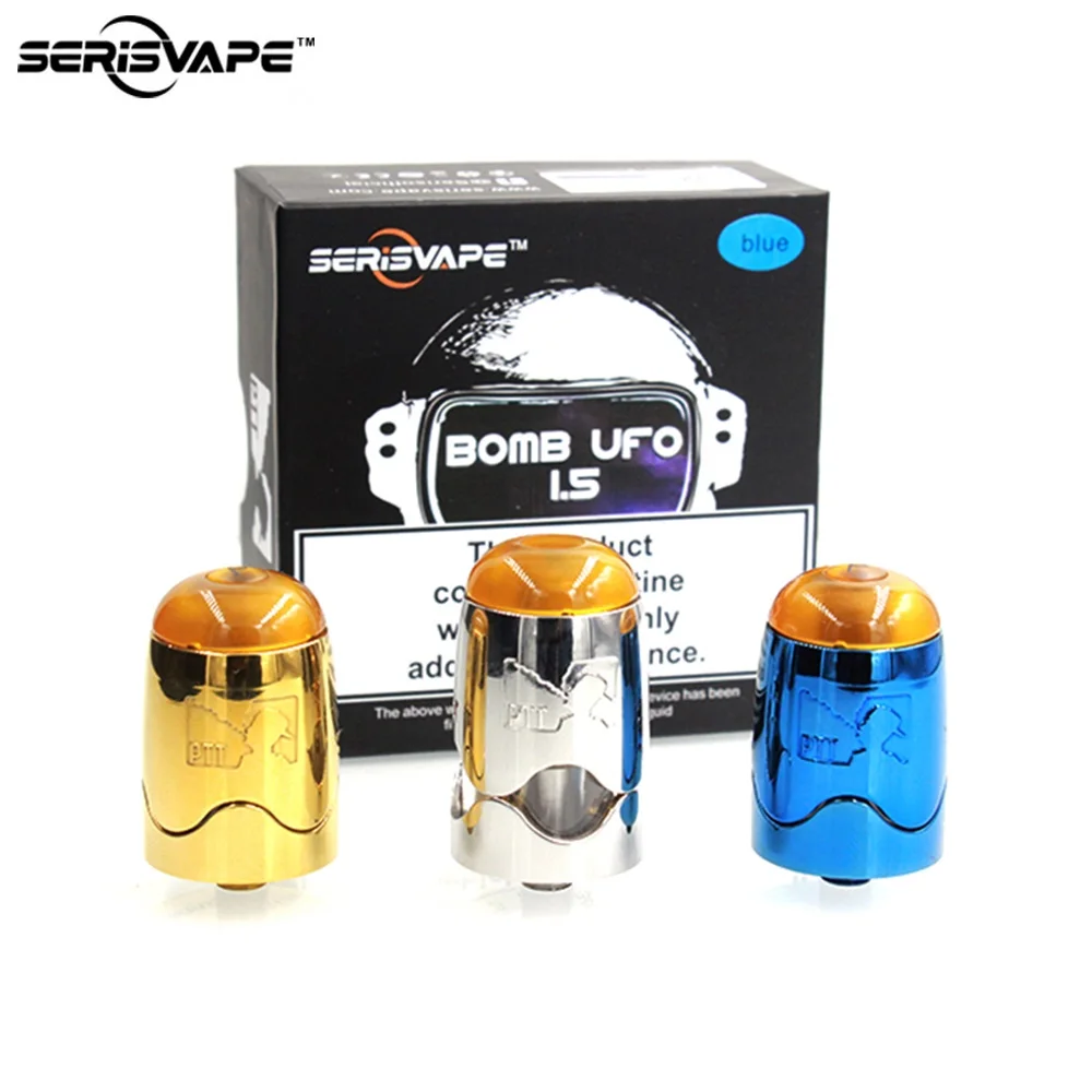 Новый Serisvape бомба НЛО V1.5 RDTA 2 мл бак Пентаграмма-как стороны воздуха и инновационный уплотнение штекер E- сигареты огромный Vape распылителя RDTA