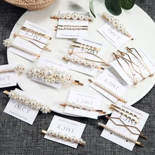 Модные ювелирные Заколки из сплава, винтажные Ретро бусины для украшения волос, милые заколки для волос, свадебные аксессуары