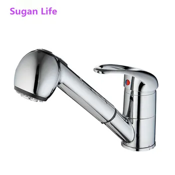 

Sugan Life Kitchen Hot and Cold Water Faucet+ tube ,Large Spring Sink Faucet Single Vertical Kitchen Faucet