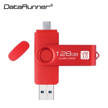 

DataRunner OTG USB Flash Drive High Speed Usb 3.0 Pen Drive 256GB 128GB 64GB 32GB 16GB Pendrive 2 in 1 Micro USB Memory Stick