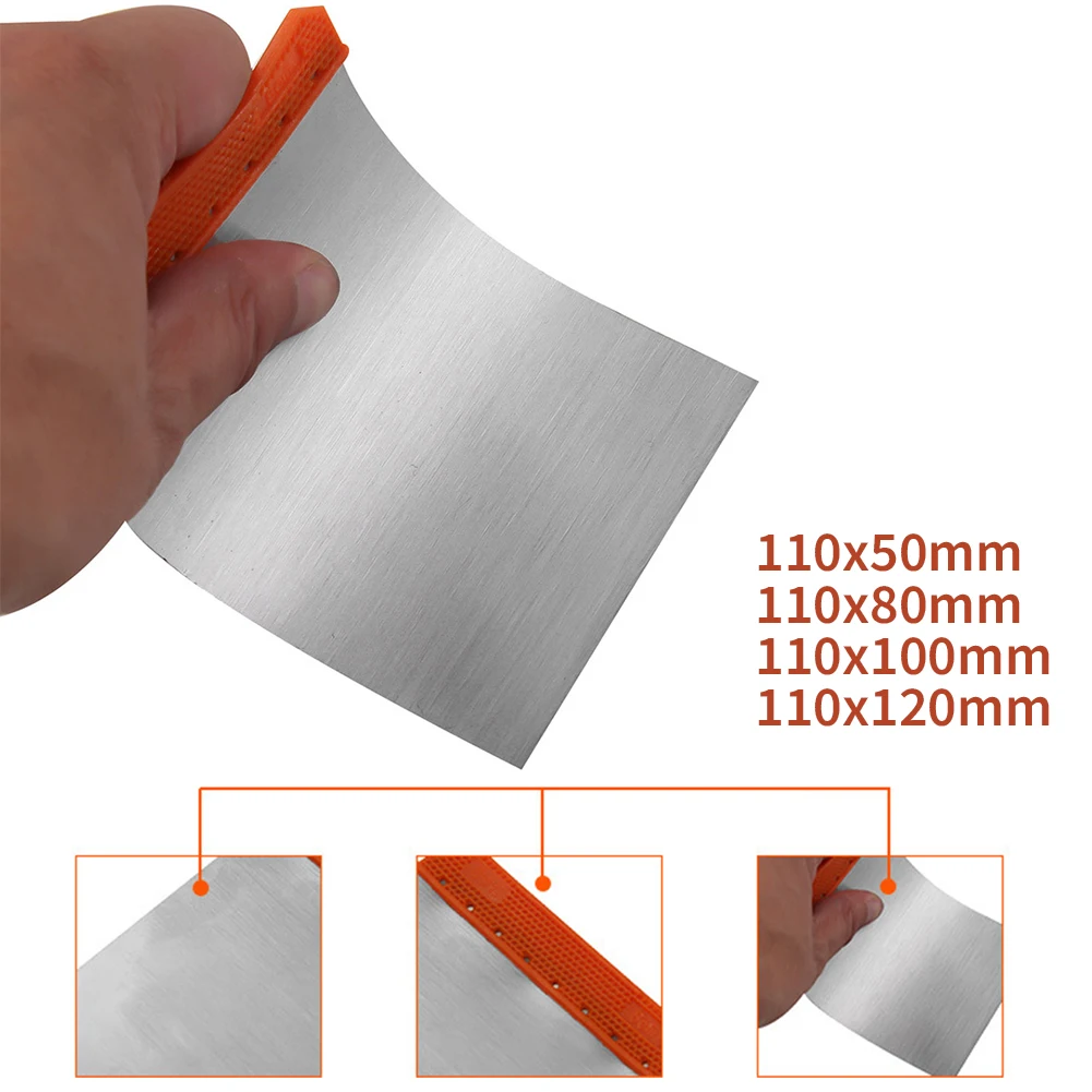 

4Pcs Putty Tools Scraper Set Cleaning Durable Sheet Repair Paint Applicator Carbon Steel Spreaders Portable Body Filler
