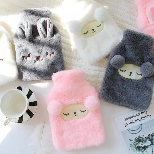 2017 New Creative Cute Cartoon Rabbit Hot Water Bottle Bag Safe And Reliable High-quality Rubber Washable Household Warm Items
