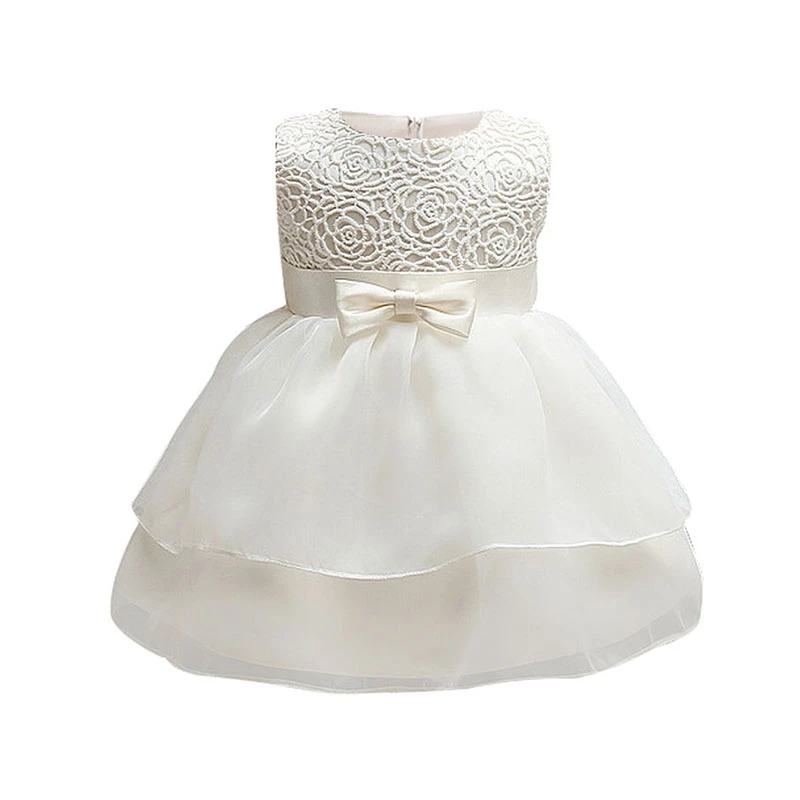 

Infant Christening Dress for Baby Girl Little Princess Formal Dress Newborn Baby 1st Birthday Party Flower Gown bautizo vestido