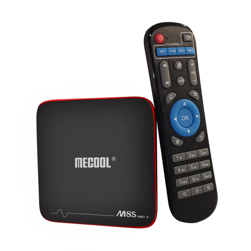 MECOOL M8S PRO W Smart tv Box Android 7,1 Amlogic S905W tv Box 1/2GB 8/16GB2. 4G WiFi Bluetooth телеприставка с ИК-пультом дистанционного управления