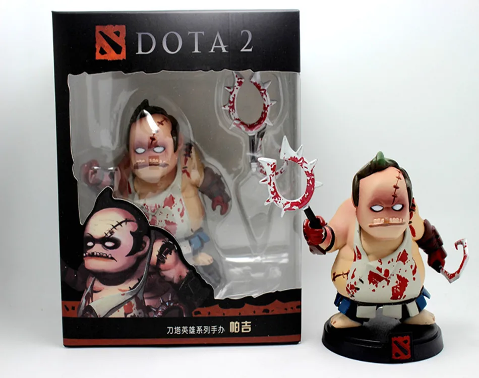 DOTA 2 фигурка Pudge ПВХ фигурки в коробке коллекция Dota2 игрушки Dota 2 герои лучший подарок для вас