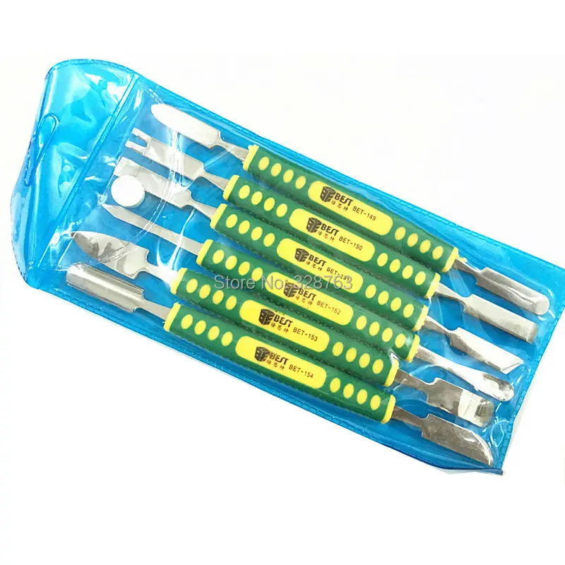 Best 5pcs/set Metal Spudger Opening Prying Bar for iPhone Ipad Samsung Smartphone Repairing Multi Repair Tool kit Free shipping 