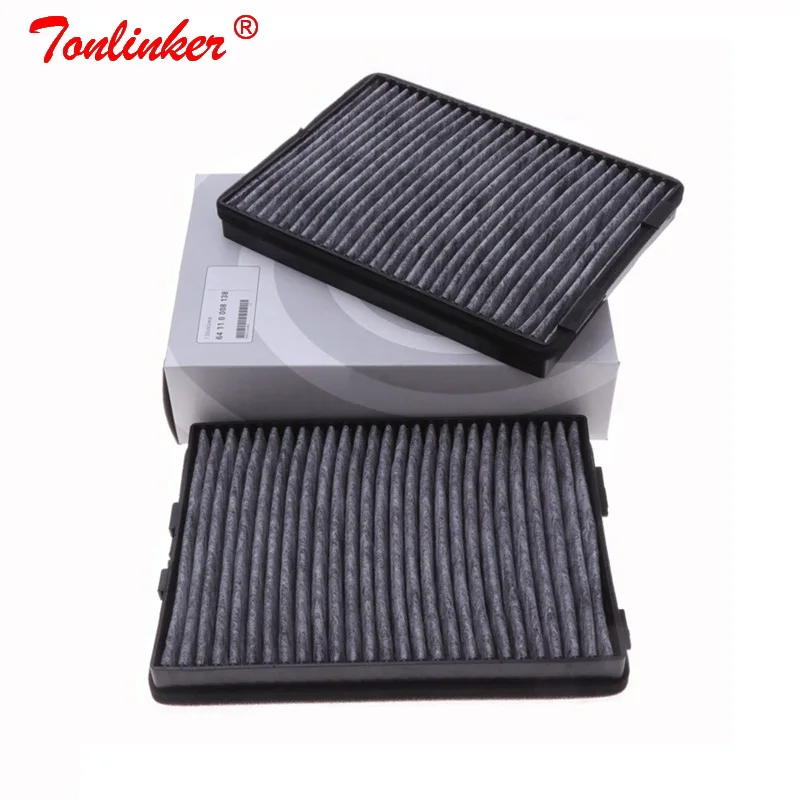 

Cabin Filter 64110008138 2Pcs For Bmw E39 520d/520i/523i/525i/528i/530d 530i/535i td/540i/M5 1997-2004 Carbon Car Cabin Filter