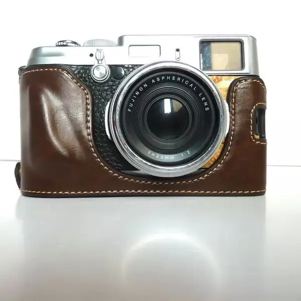 Buy Retra Vintage Leather Bottom Camera Bag Case for
