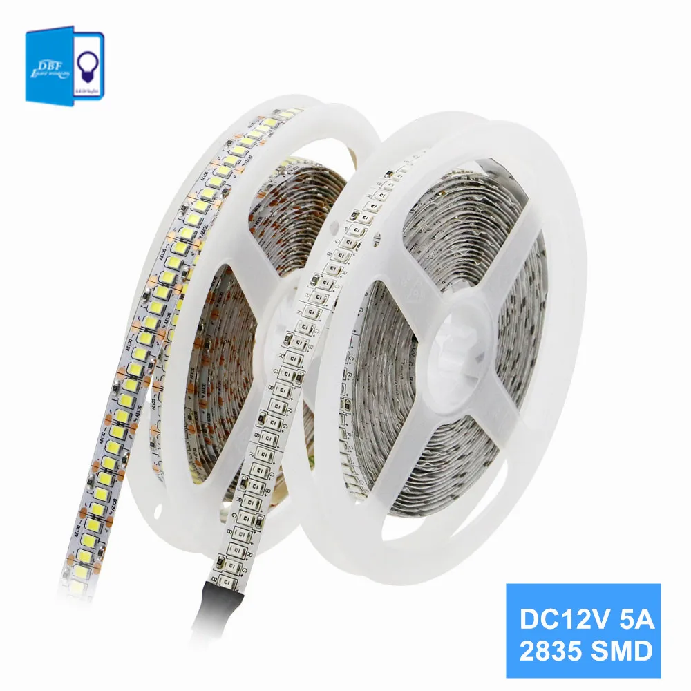 Светодиодный светильник SMD2835 IP20 не водонепроницаемый 12 в пост. Тока 5 м CRI80 RGB 1215