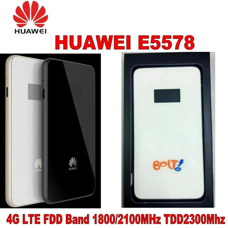 Оригинальный разблокированный Huawei E5578 CAT4 150 Мбит/с 4G LTE FDD 1800/2100 МГц TDD 2300