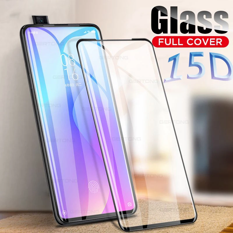 

15D Full Curved Cover Phone Case Glass For Xiaomi Redmi K20 Note 7 6 5 Pro Mi9 Mi 8 A2 Lite 6X A1 Tempered Glass Protector Film