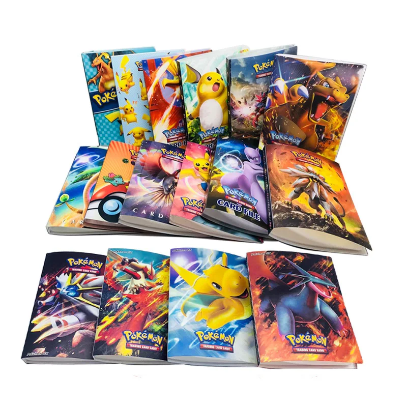 16-Styles-240-pcs-Cards-Capacity-Cards-Holder-Album-Pokemon-Cards-Holder-Suitable-For-66-94mm