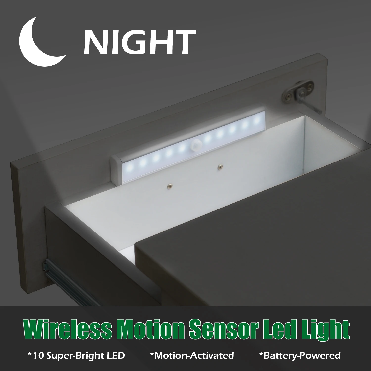 led night light motion sensor wireless usb rechargeable