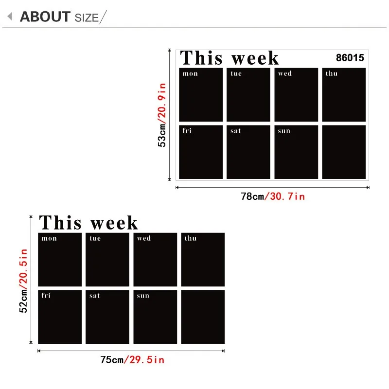 Новинка ПВХ Съемный этот еженедельник Классная доска наклейки Экологически чистые доски наклейки на стену Lousa