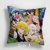 Suef – housse de coussin dessin animé manga Nanatsu no Taizai, taie d'oreiller à deux faces, 905 ► Photo 1/5
