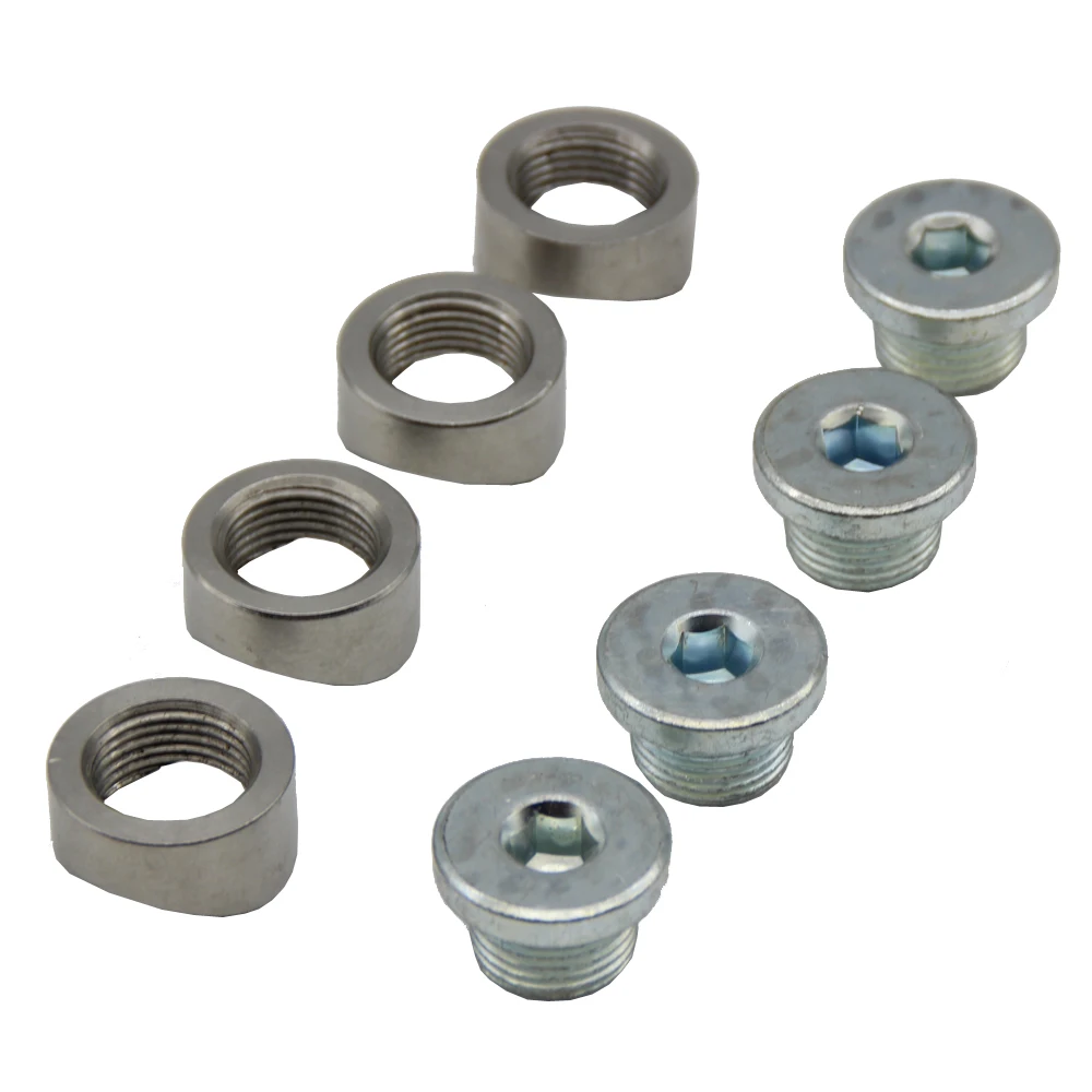 LEDAUT Ledaut Notched Style O2 Oxygen Sensor Bung And Plug (4 Bungs/ 4
